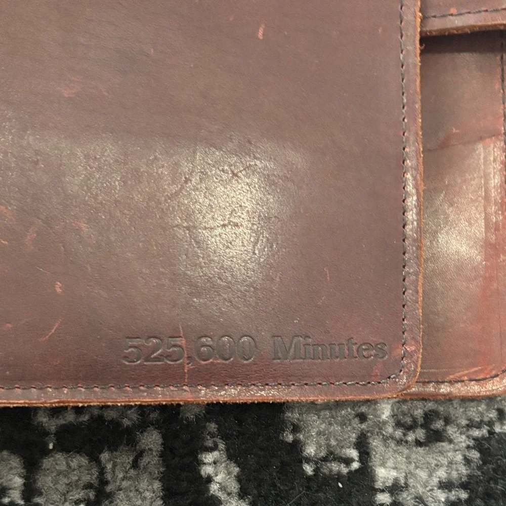 Brown Leather Planner